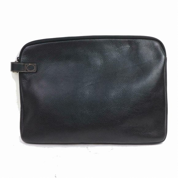 Gucci Handbags - Auth Gucci Business Bag Black Leather #N7959C07